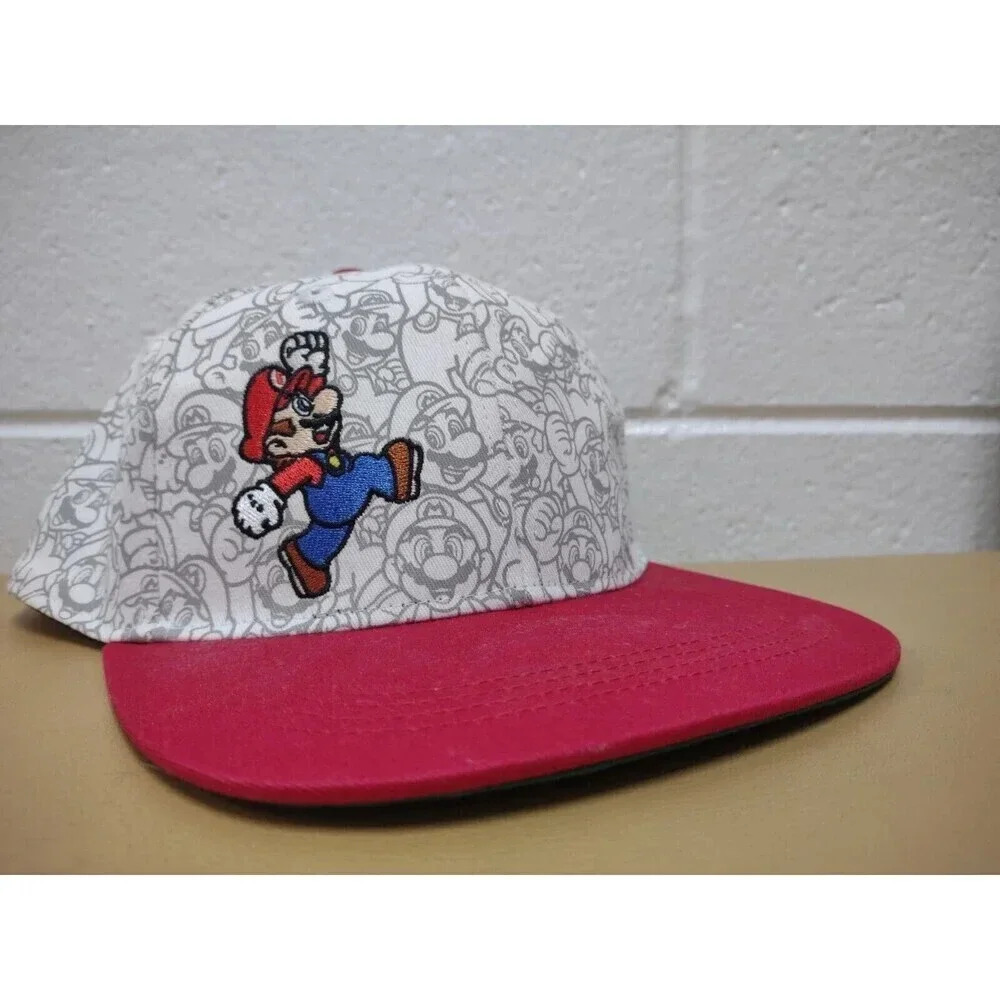 Nintendo Super Mario Snapback Adjustable Hat/Cap OSFM